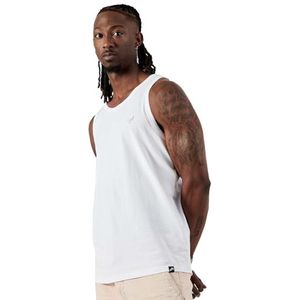 Kaporal, T-shirt, model Smash, heren, wit, S; slim fit, mouwloos, V-hals, Wit, S