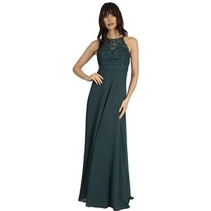 ApartFashion Dames APART avondjurk van chiffon en kant Special Occasion Dress, groen Petrol, Regular