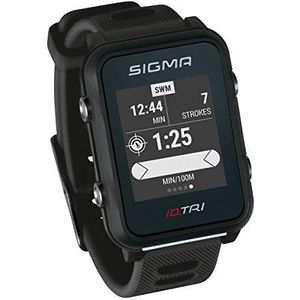 Sigma Sport iD.TRI Basic Triathlon Horloge, Bluetooth, voor Volwassenen, Unisex, Zwart