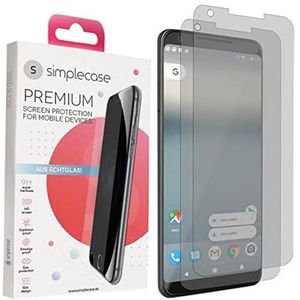 Simplecase Premium displaybeschermer, Google Pixel 2 XL., 2 Stuk, doorzichtig