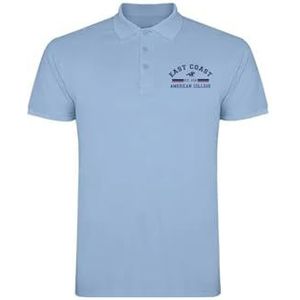 AMERICAN COLLEGE USA Poloshirts Sport Ademend Gedrukt Kleding Unisex Mannen en Vrouwen Casual Model ACPLW2 Sky Blue XS, Turkoois, XS