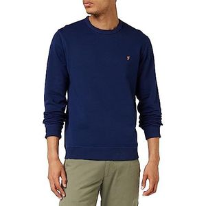 Farah Tim Crew Sweatshirt voor heren, Rijke Indigo, XXL