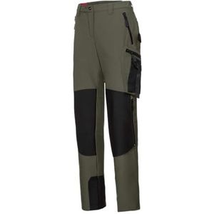 BP 1862 620 Superstretch broek voor dames 92% polyamide, 8% elastaan olijf/zwart, maat 42l