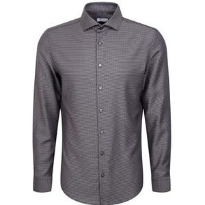 Seidensticker 845372, zakelijke overhemd, extra slim fit, lange mouwen, 38, grijs, 38