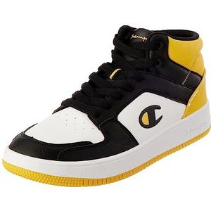 Champion Rebound 2.0 Mid, sneakers voor heren, wit/zwart/geel (WW013), 42,5 EU, Bianco Nero Giallo Ww013
