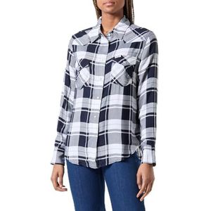 Wrangler western shirt shirt voor dames, Donkerblauw, M