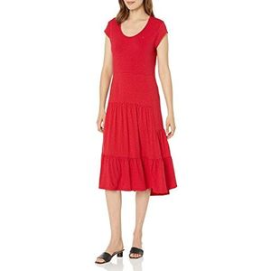 Tommy Hilfiger Dames J2ddr611-7sm-xs casual jurk, Scarlet Dot, X-Small