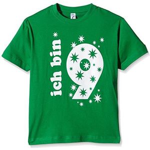 Coole-Fun-T-Shirts T-shirt voor meisjes, groen (groen-wit), Eén maat (Fabrikant maat:128 cm/6 Jaren)