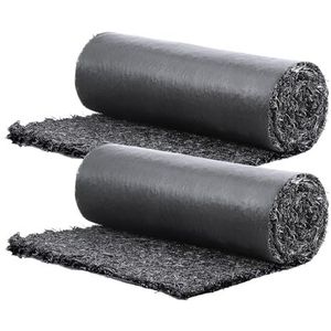 VEVOR Rubberen mulchrol, 2,44 x 0,56 m, mulchmat, landschapsarchitectuur, 2 stuks, natuurlijke look, anti-onkruid, gemakkelijk te snijden, voor tuinpad, planten, groenten, bloemen