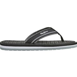 Pepe Jeans Heren West Basic Flip-Flop, zwart (zwart), 10 UK, Zwart, 10 UK