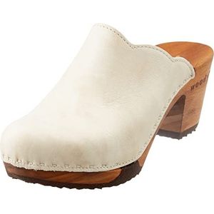 Woody Nina houten schoen voor dames, Hielo, 36 EU