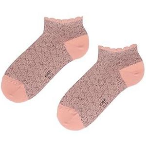 KUNERT Dames Sneaker Sokken Summer FLOWER Fashion Coral 35-38, Coral 1515, 35-38 EU