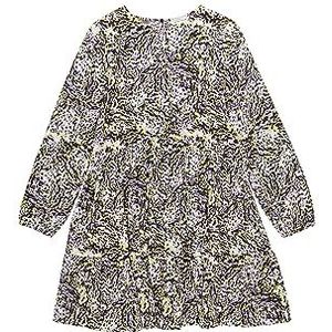 TOM TAILOR Meisjesjurk voor kinderen, 32502 - Spotted Purple Lime Print, 170 cm