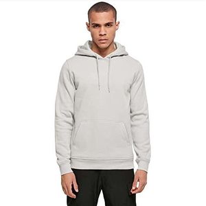 Build Your Brand Heren Heavy Hoodie Hooded Sweatshirt, Licht asfalt, M