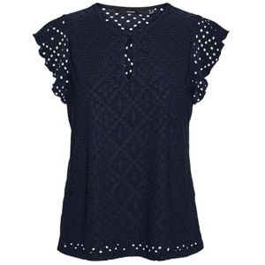 VERO MODA Vmtassa Ss O-Neck JRS Ga Top voor dames, navy blazer, S