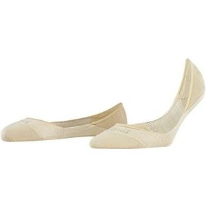 FALKE Dames Liner sokken Step Medium Cut W IN Katoen Onzichtbar eenkleurig 1 Paar, Beige (Cream 4019), 39-40