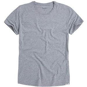 Pepe Jeans Heren T-shirt (verpakking van 2), grijs (Grey Marl), M