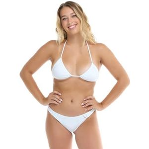 Body Glove Women's Standard Smoothies DITA Solid Triangle Slider Bikini Top Swimsuit, Snow, XL