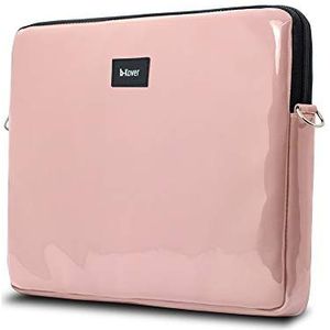 b-Kover Laptophoes voor 17 inch laptop, waterdicht, gevoerd, handgemaakt in Barcelona, MSI/Acer/HP/Lenovo/(roze)