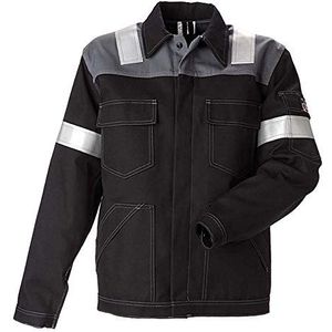 JAK 12002 Antiflame Jack | Zwart/Grijs | XXL
