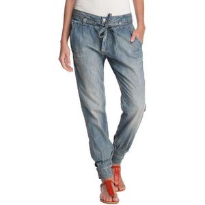 edc by ESPRIT Dames Jeans Normale tailleband, 052CC1B011, blauw (Bleached Denim 947), 33W x 32L