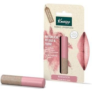 Kneipp Rosewood Lippenverzorging, natuurlijke verzorging en kleur, met biologische sheaboter en vitamine E, 3,5 g
