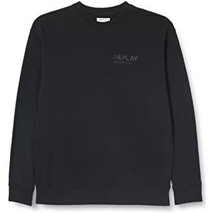 Replay Sweatshirt voor heren, 098 Black, XL