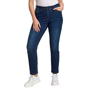 Ulla Popken Dames Jeans, Blue Denim, 50