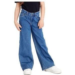 Name IT Meisje Jeans Baggy Fit, Medium Blauw Denim, 18-24 maanden