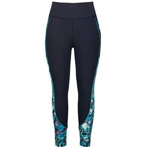 Ulla Popken Dameslegging, patroon zijden, hoge taille, mesh-zakken, jerseylegging, Outerspace., 42 NL