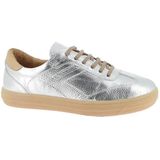 Andrea Conti Dames Low Top Freya Sneakers, zilver camel, 37 EU