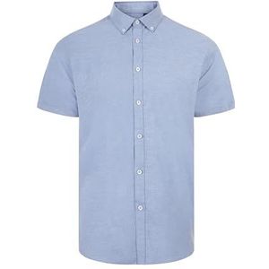 VELILLA 405024S; Oxford-overhemd voor heren, korte mouwen, lichtblauw, maat XXXL, Lichtblauw, 3XL