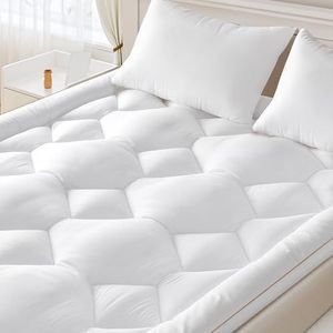 Matrastopper 180 x 200 cm van microvezel BedStory – absoluut comfort dankzij 800 g/m² vezelvulling – verbetert het comfort van je matras