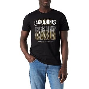 Jack & Jones Jjcyber Tee SS T-shirt heren, Zwart, M