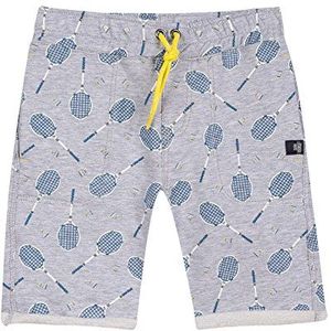 Jean Bourget Bermu Print Raq Shorts voor jongens, grijs (lichtgrijs gemêleerd), 4 Jaren