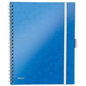 Leitz Wow A4 Be Mobile Squared Notebook - Metallic Blauw