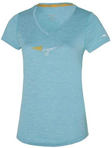 Mizuno Dames Impusle Core RB Tee Hardlopen, melkblauw, XS