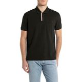 Replay Poloshirt voor heren, 098 Black, L