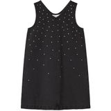 Steentjes Jurk - Denim - Overgooier - Mouwloos - V-hals - Loose Fit