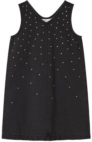 Steentjes Jurk - Denim - Overgooier - Mouwloos - V-hals - Loose Fit