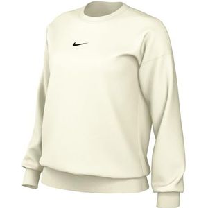 NIKE Dames NSW Phoenix Fleece OS CREW Dames Oversized Crewneck Sweatshirt Volwassenen DQ5733-133, Sail/Zwart, XS