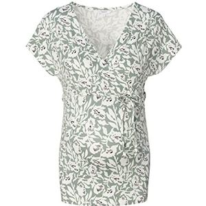 Noppies Dames Top Barry Nursing Short Sleeve All Over Print T-shirt, Lily Pad - P966, 44