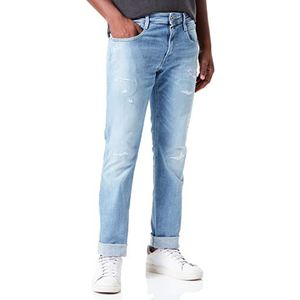 Replay Anbass Aged Jeans voor heren, 010, lichtblauw, 28W / 34L