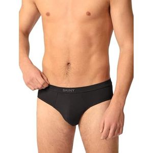 Skiny Brasil Slip Cotton Fresh herenslip, zwart, M