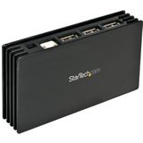 StarTech.com ST7202USBGB interface hub USB 2.0 480 Mbit/s Zwart