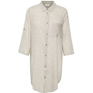 KAFFE Kavian Shirt Dress 3/4 jas, Classic Sand, 44 dames