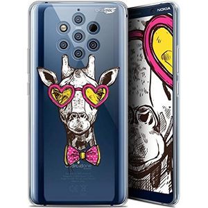 Beschermhoes voor Nokia 9 PureView, ultradun, motief: Giraffe Hipster