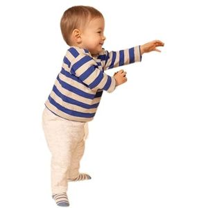 Petit Bateau A08IN T-shirt met lange mouwen, Newbleublauw/mastoc-wit, 6 maanden voor baby's, blauw (Newbleu/Blanco Mastoc), 6 Maanden