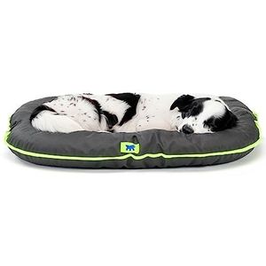 Ferplast Hondenkennel Hondenkussen Middelgroot Hond Antikrasstof Handwasbaar op 30° Waterdicht hondenmatras 80 x 60 x 11 cm Zwart