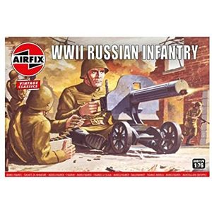 Airfix Modelfigurenset - A00717V Russische infanterie - modelbouwpakket accessoires, kunststof modelbouwsets voor volwassenen en kinderen vanaf 8 jaar, set bevat 48 ongeverfde figuren - accessoire